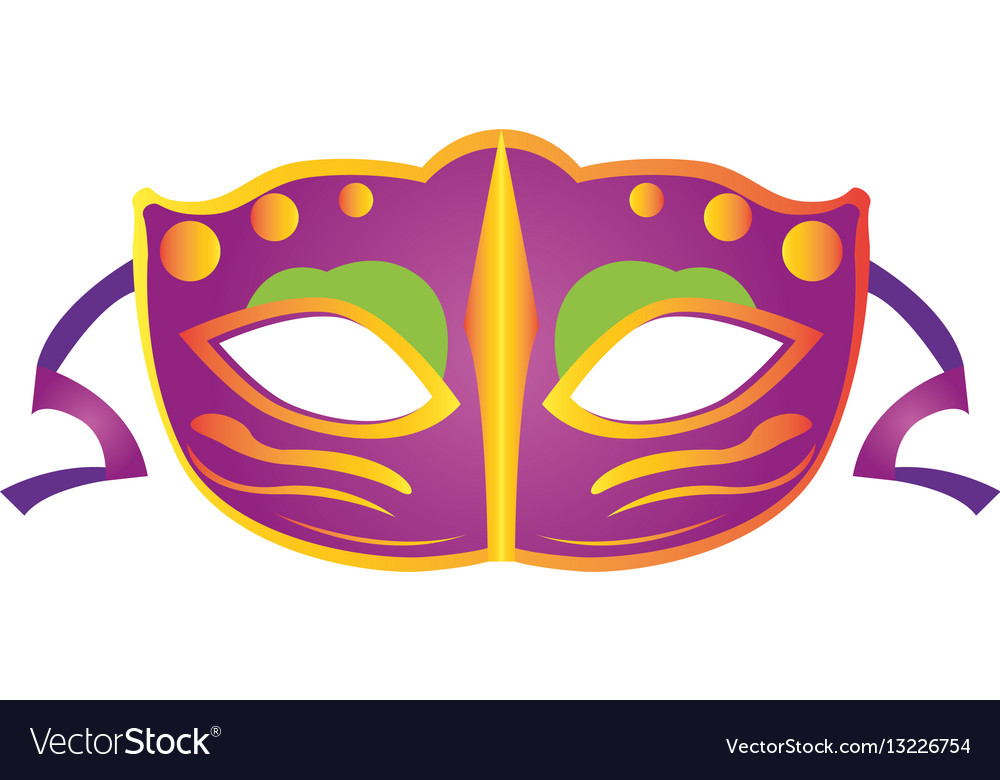 Isolated carnival mask Royalty Free Vector Image