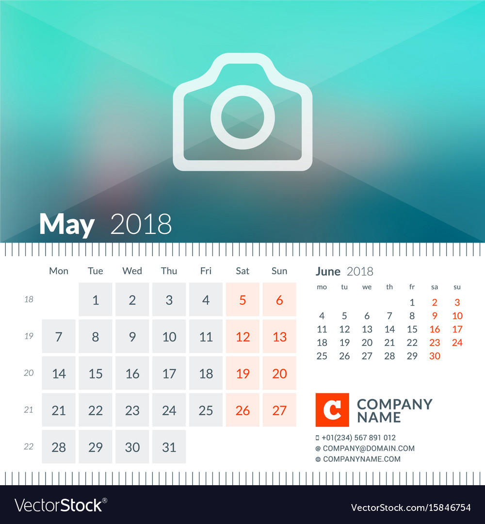 what day of the week is may 18th this year