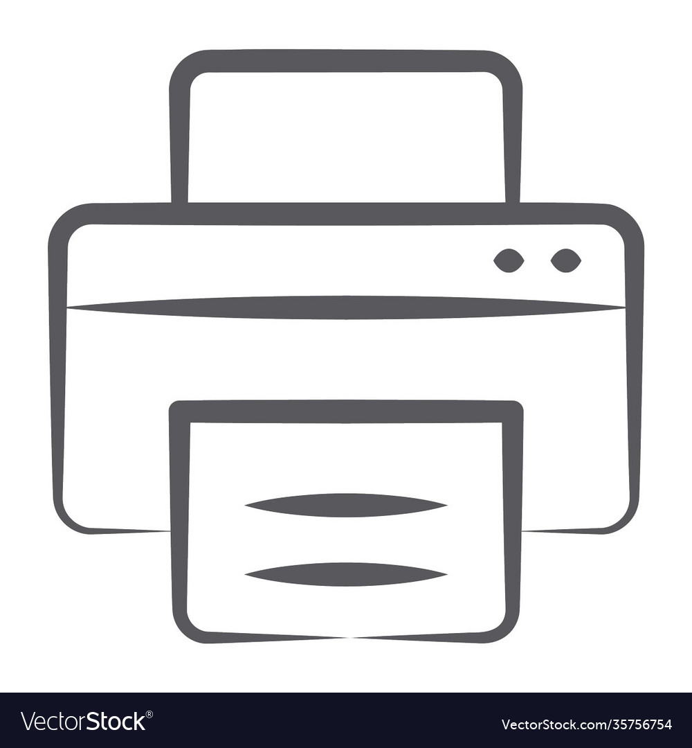 Printing machine Royalty Free Vector Image - VectorStock