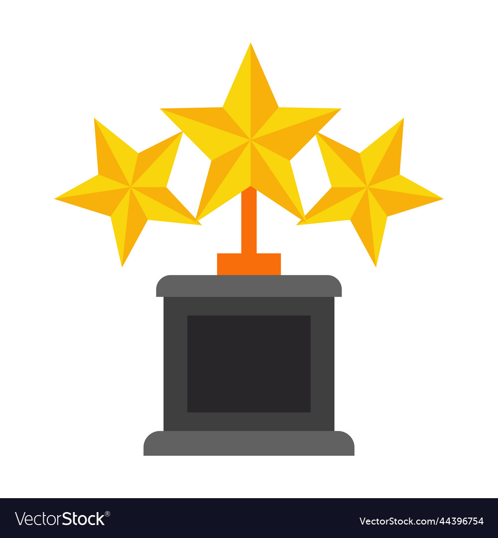 Stars trophy prize Royalty Free Vector Image - VectorStock