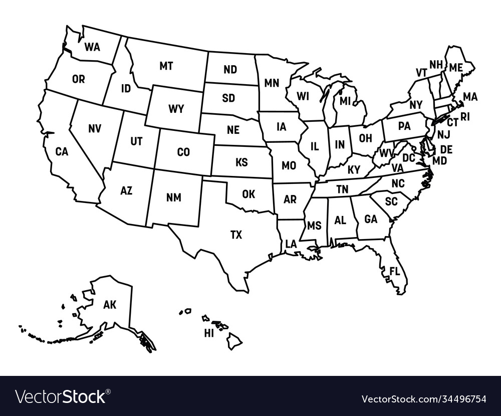 United States Map Outline