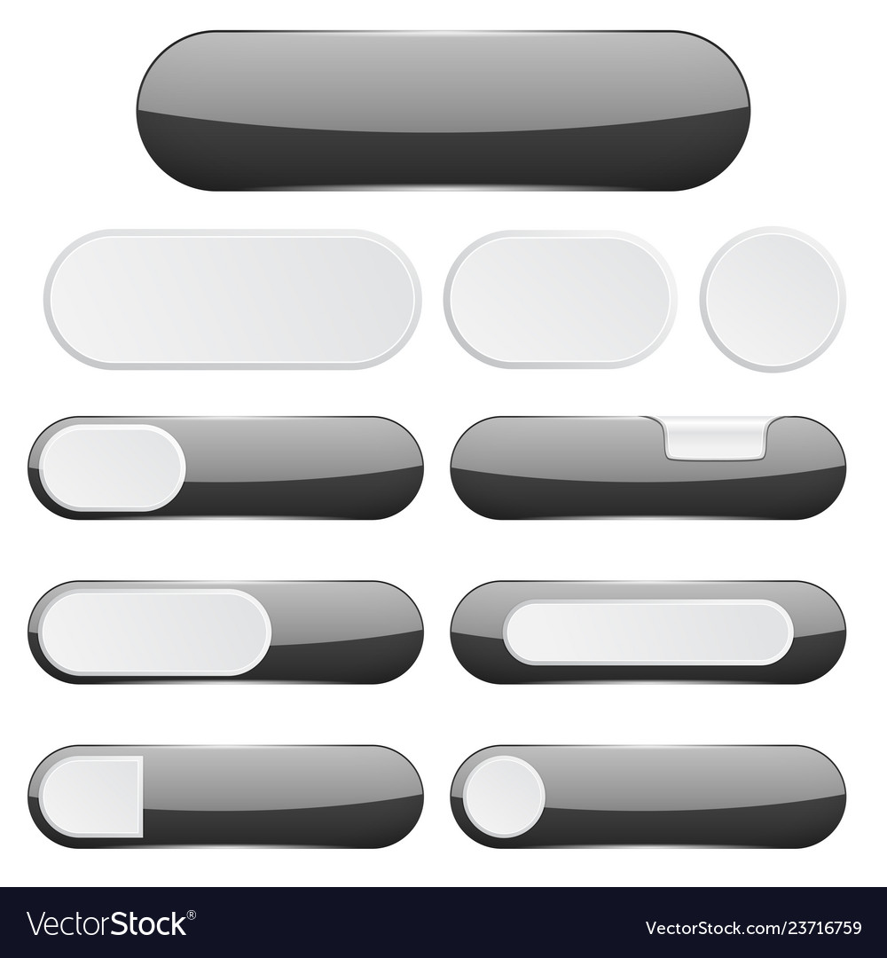 Black interface buttons web icons