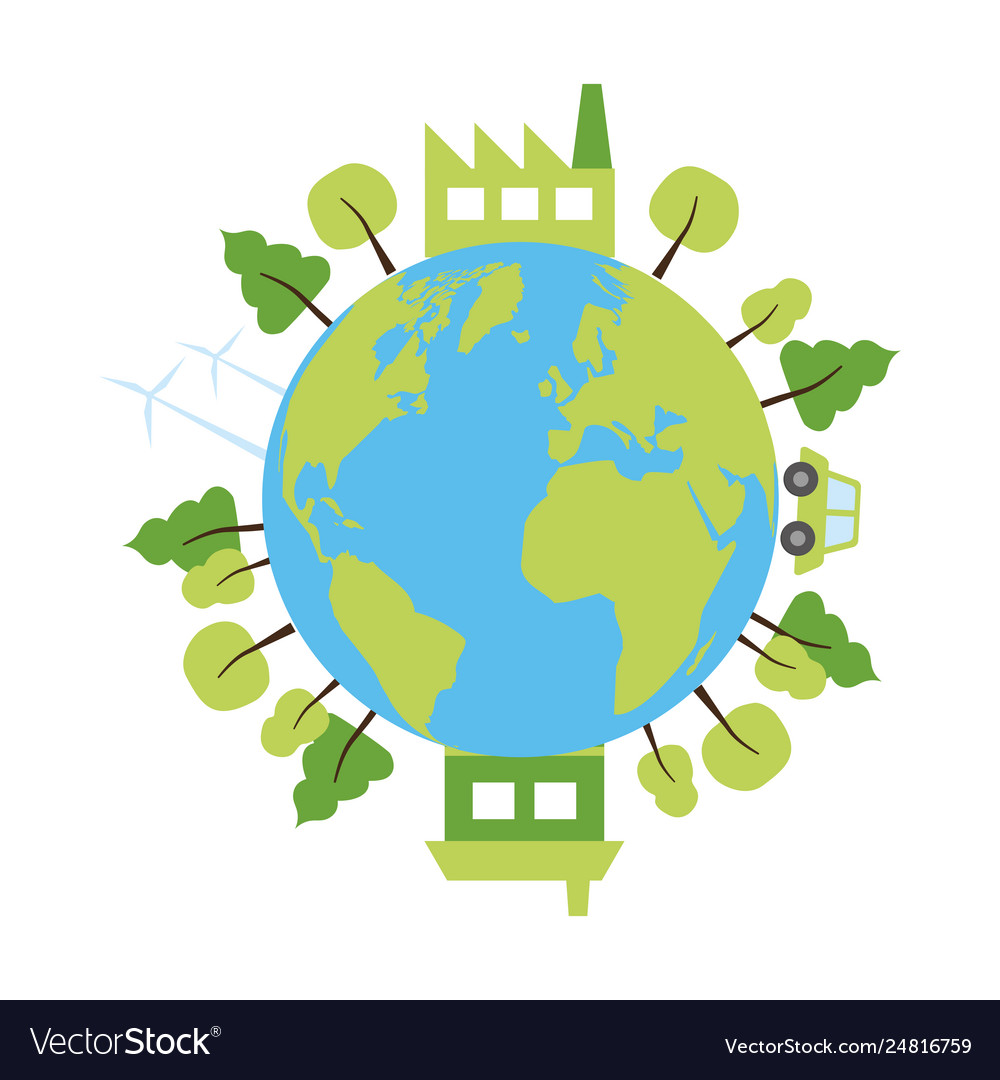 Earth day card Royalty Free Vector Image - VectorStock