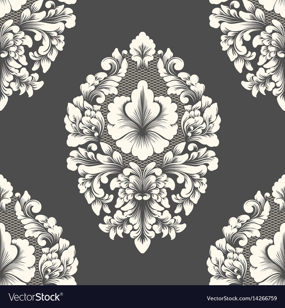 Elegant Damask Floral Pattern