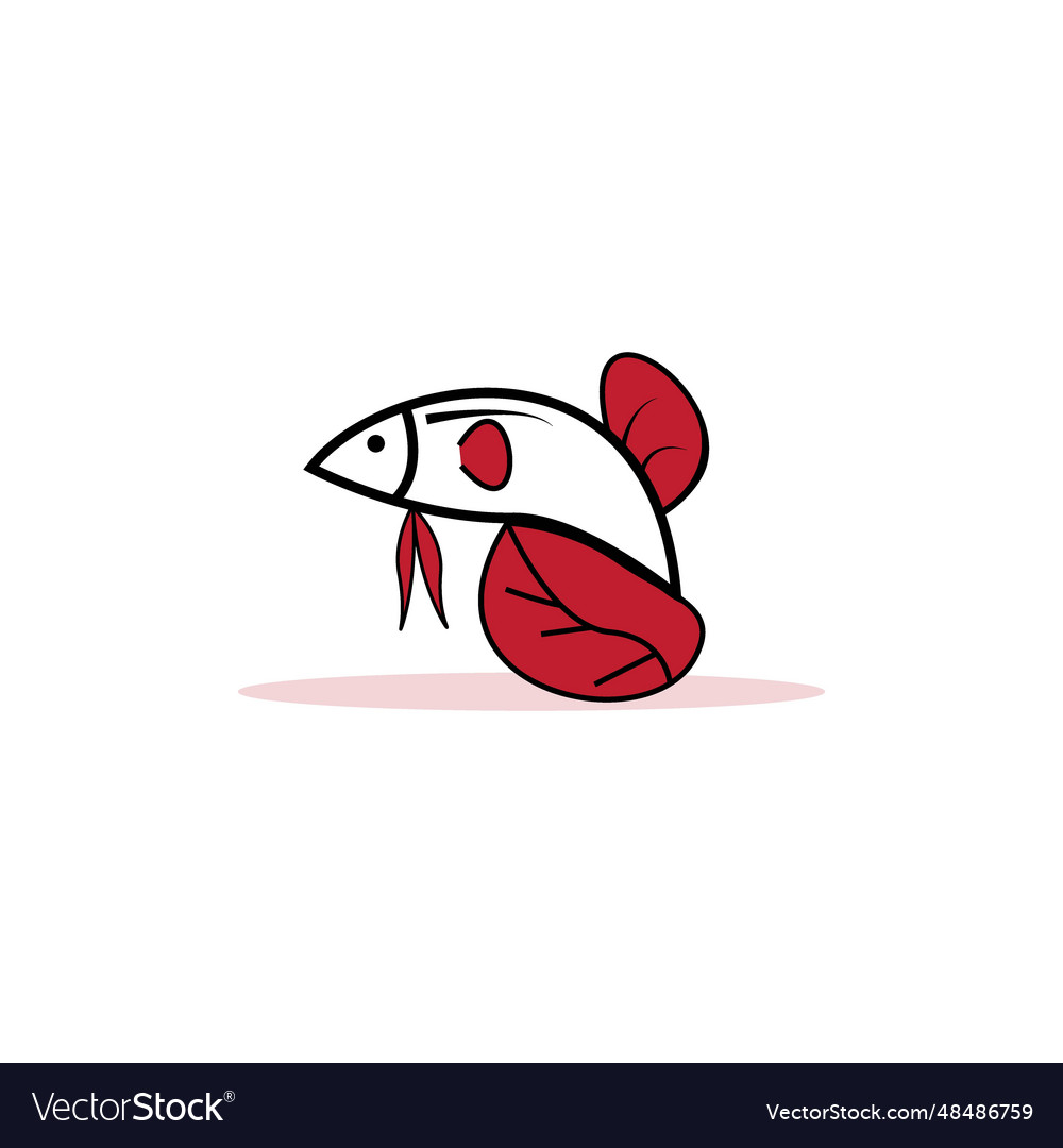 Fish logo template creative symbol