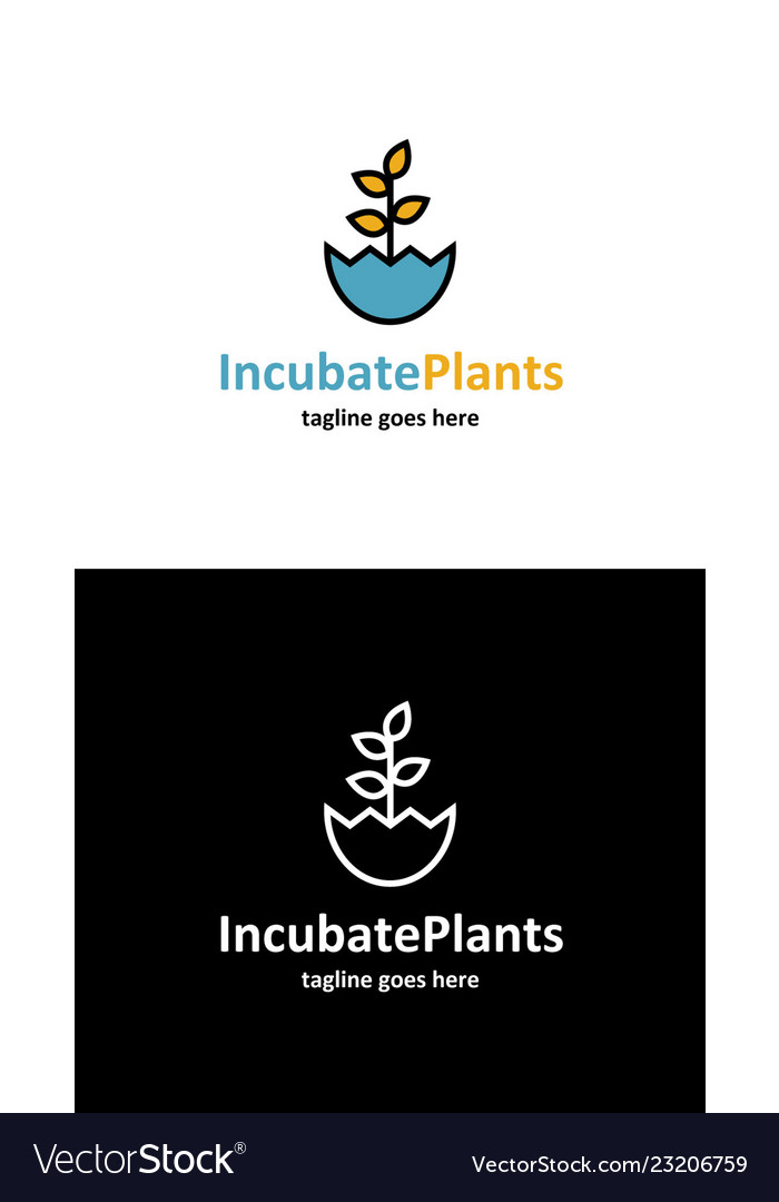 Incubate plants logo template best for your vector image Incubate plants logo template best for your