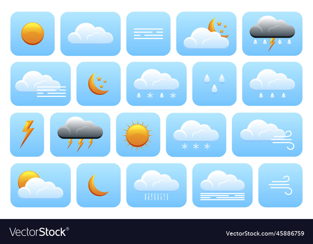 Weather forecast icons