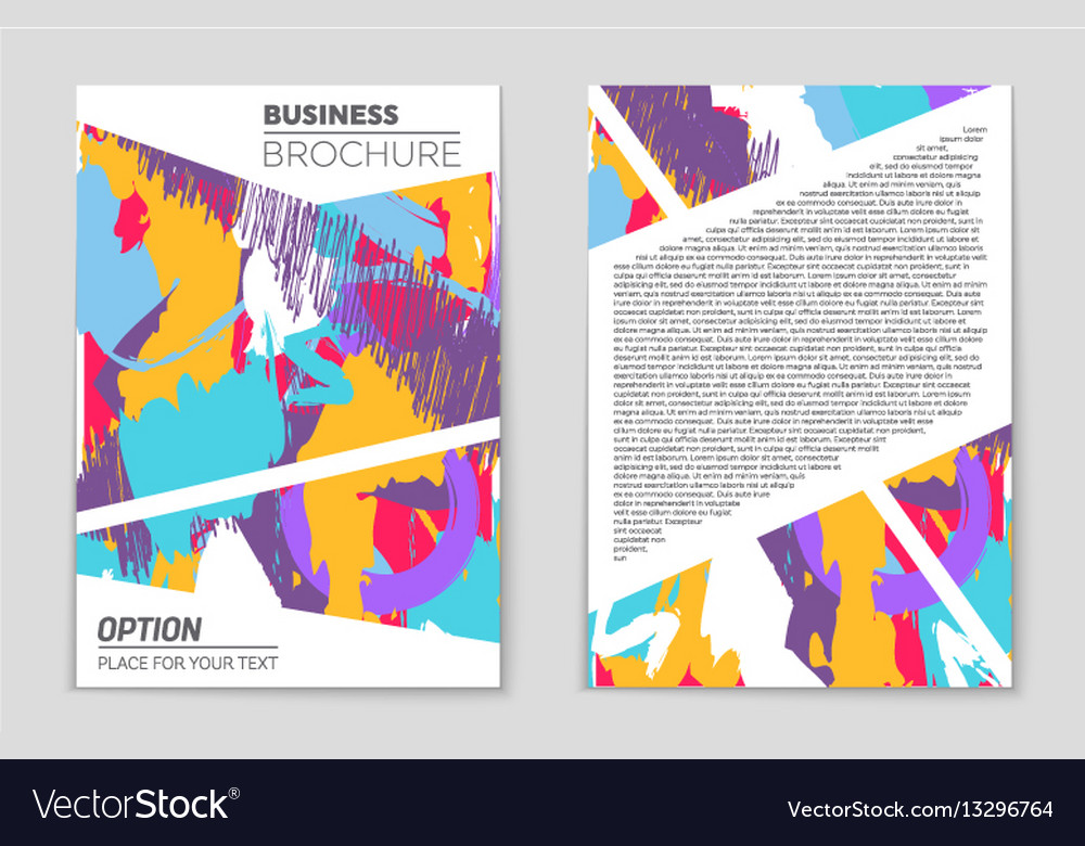 Abstract layout background set for art