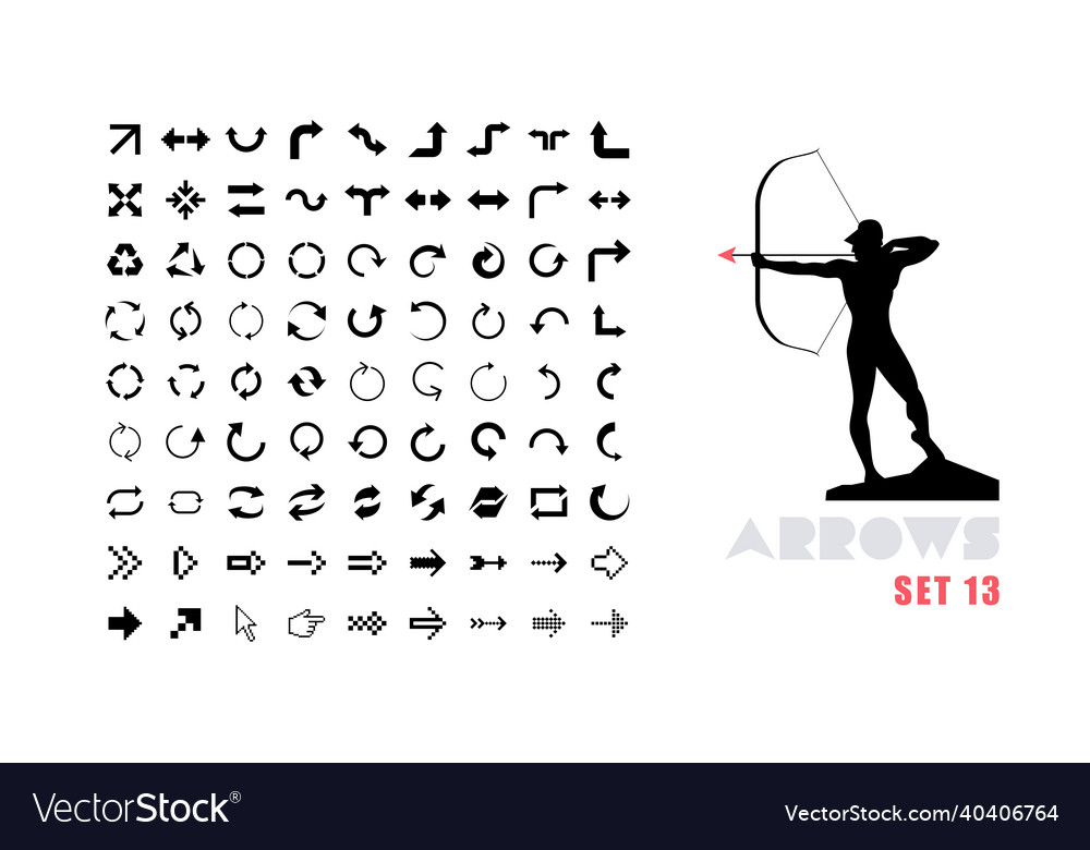 Arrow and cursor icons