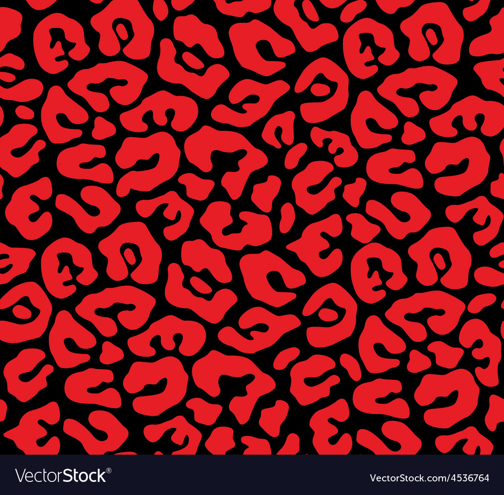 Black and red seamless blob pattern