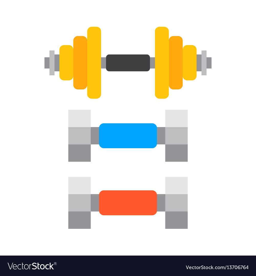 Dumbbell Stack on Rack