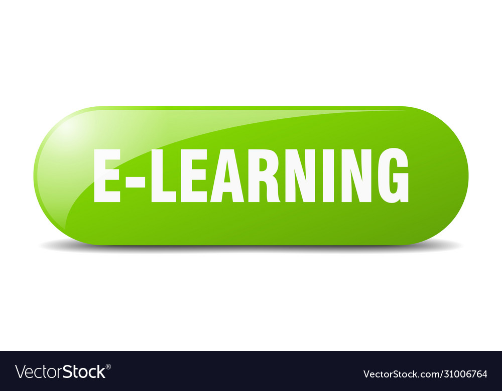E-learning button sign key push