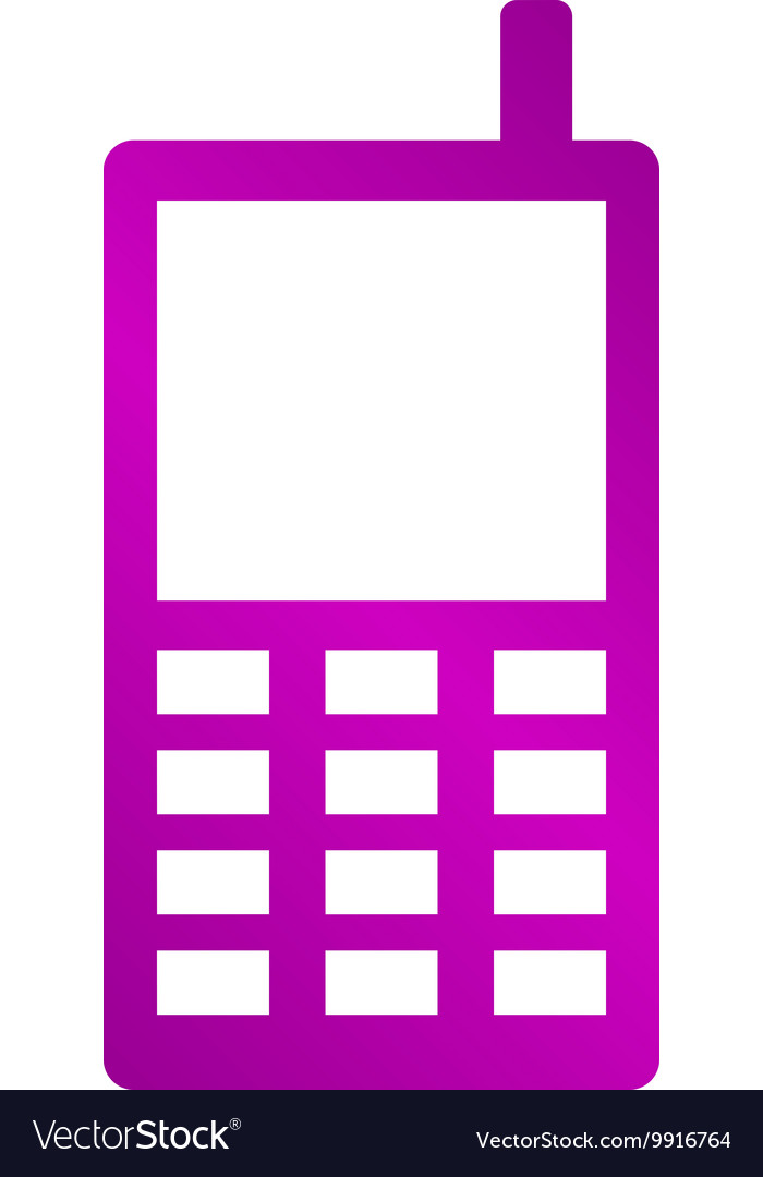 Phone icon flat design style