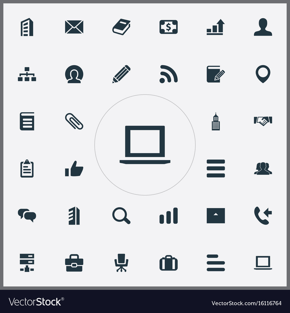 Set of simple teamwork icons