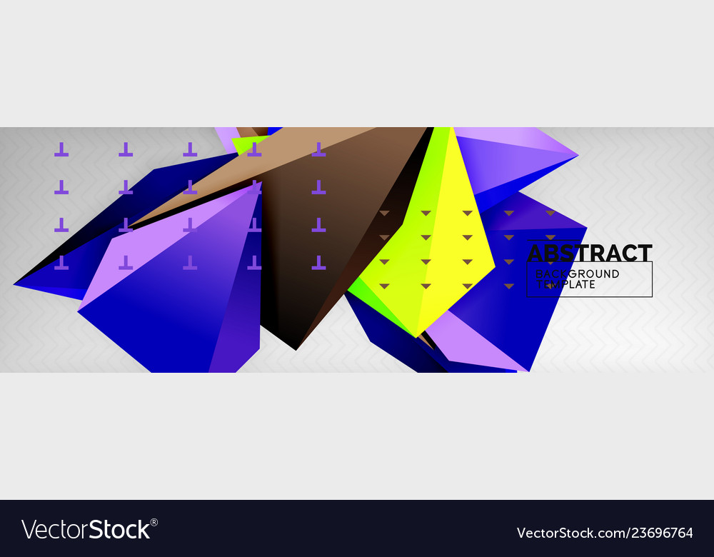 Triangles polygonal background 3d poly