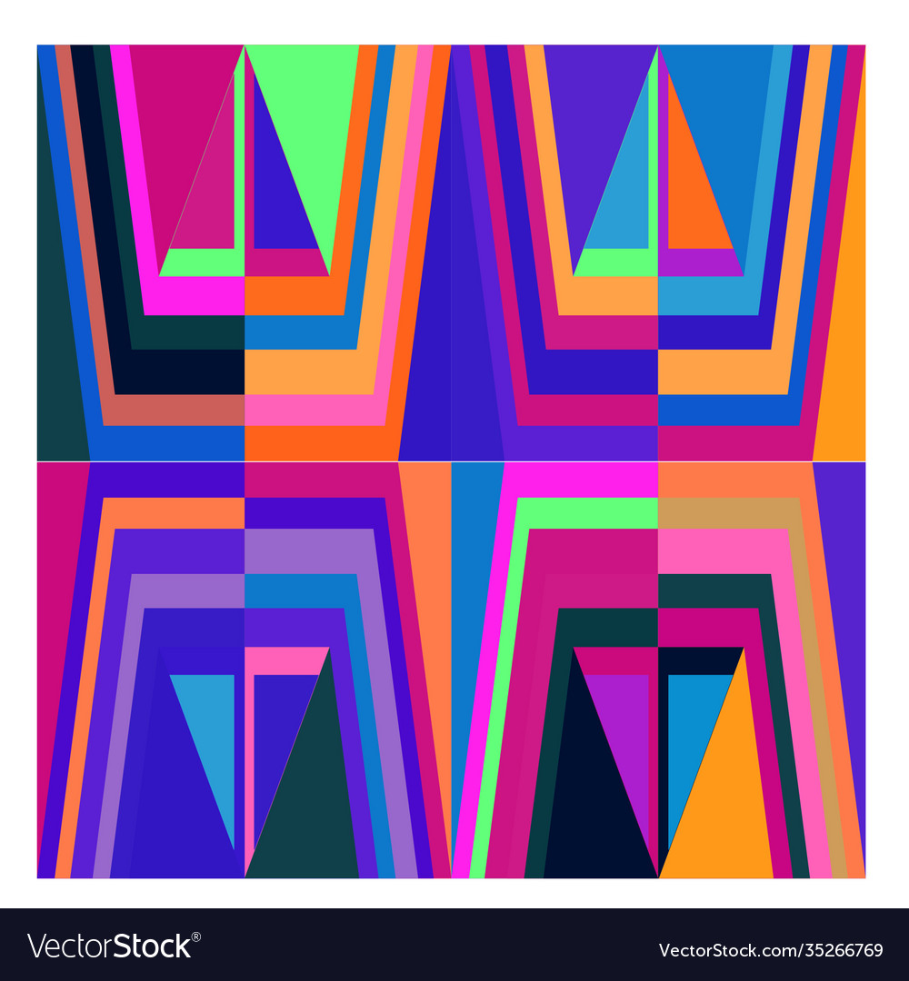 Colorful geometric and curve background pattern