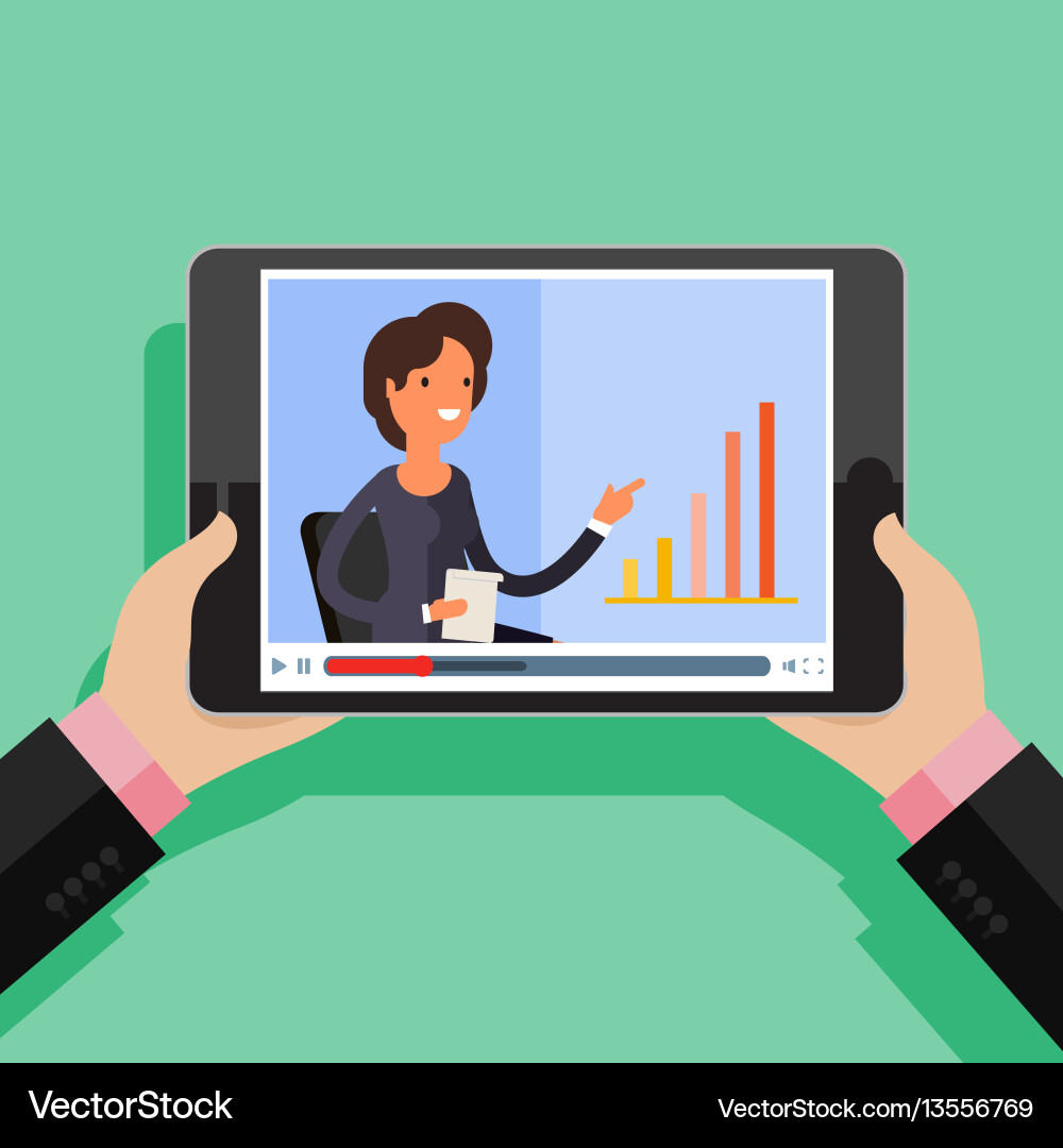 Concept streaming Royalty Free Vector Image - VectorStock