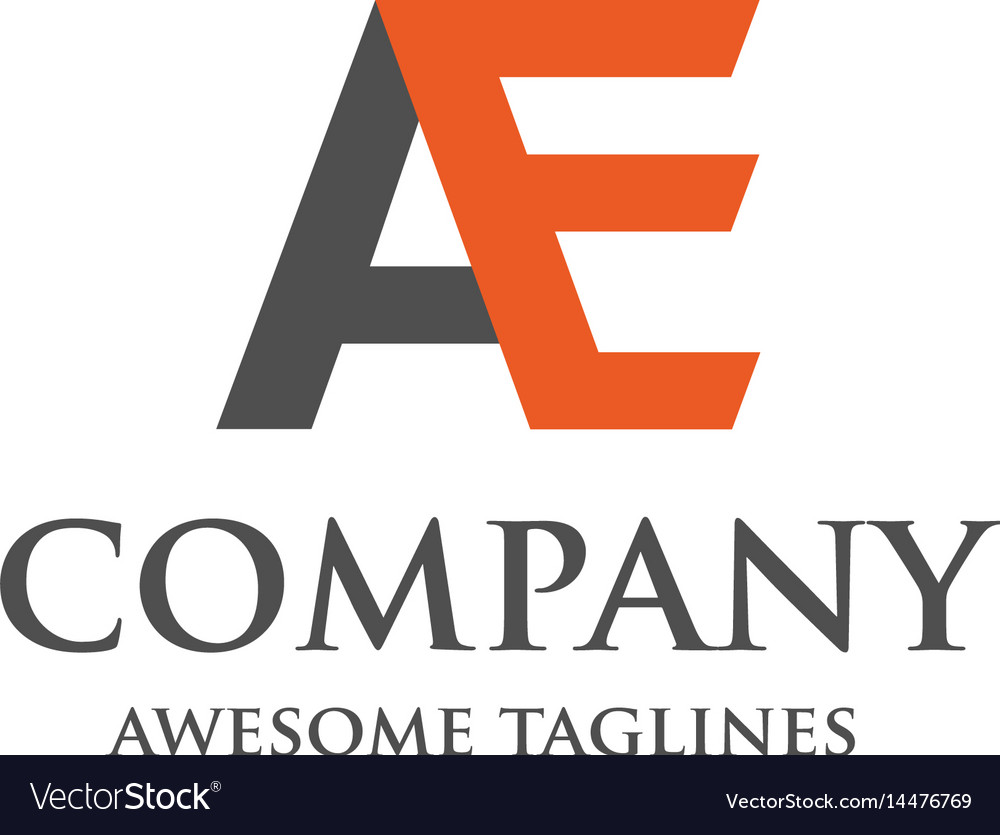 Initial AE Letter Logo Design Vector Graphic by rajuahamed3aa · Creative  Fabrica