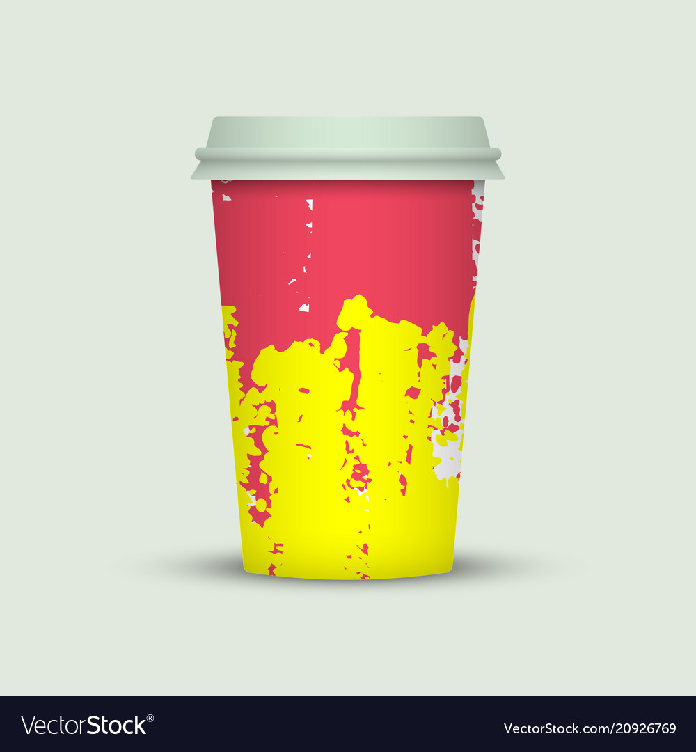 Creative watercolor coffee cup