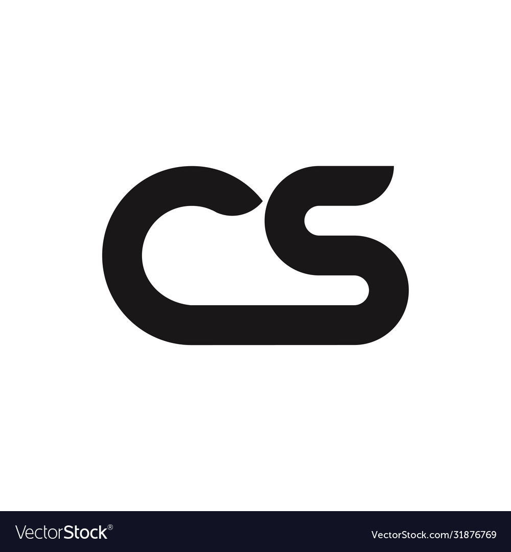 CS Letter Logo - Minimalist Style