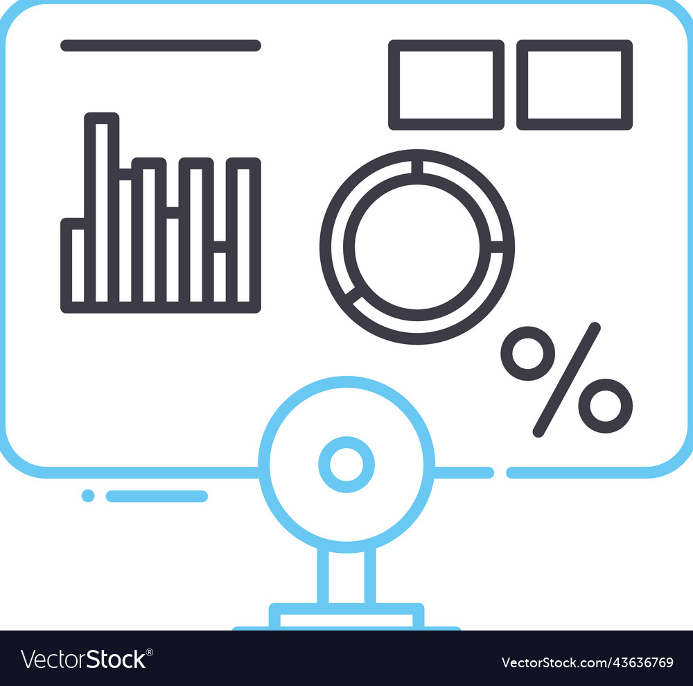 Dashboard Line Icon - Data Analysis