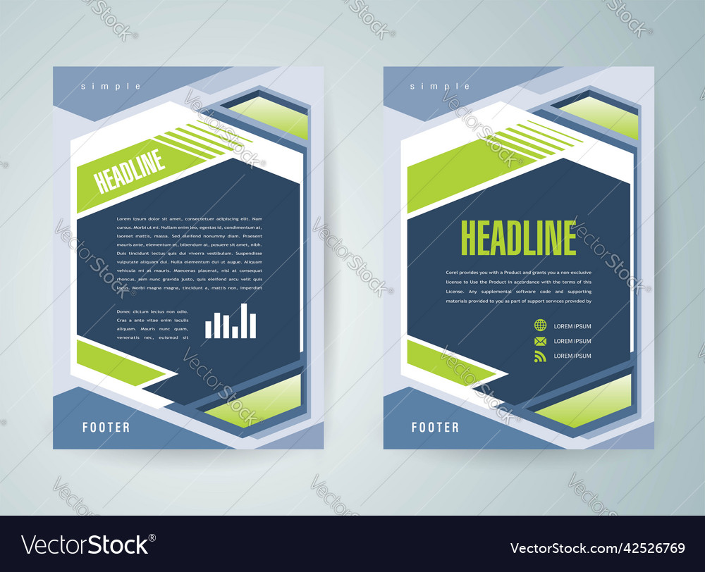 Flyer cover template brochure design