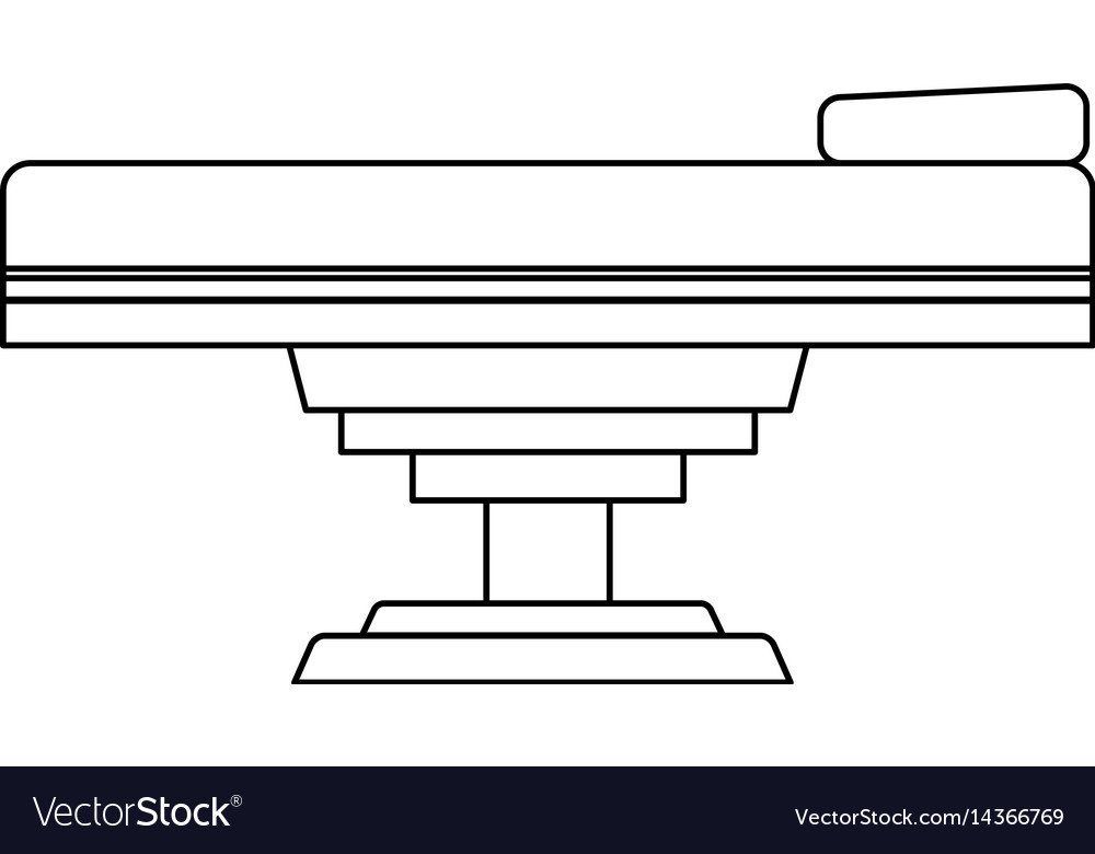 Gurney or hospital bed icon image