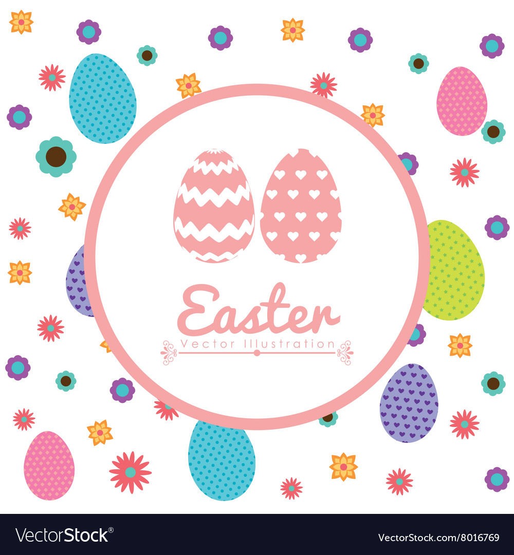 Happy easter design Royalty Free Vector Image - VectorStock