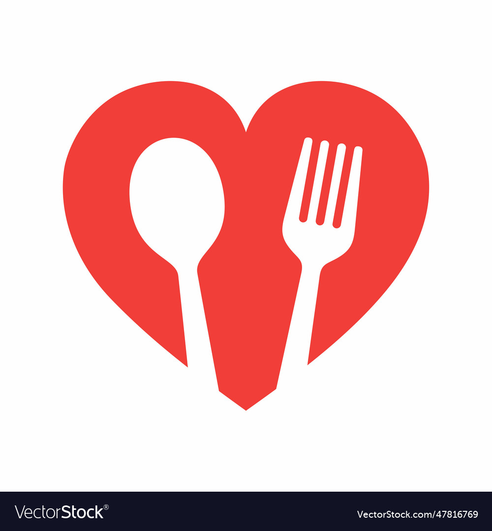 Love food logo Royalty Free Vector Image - VectorStock