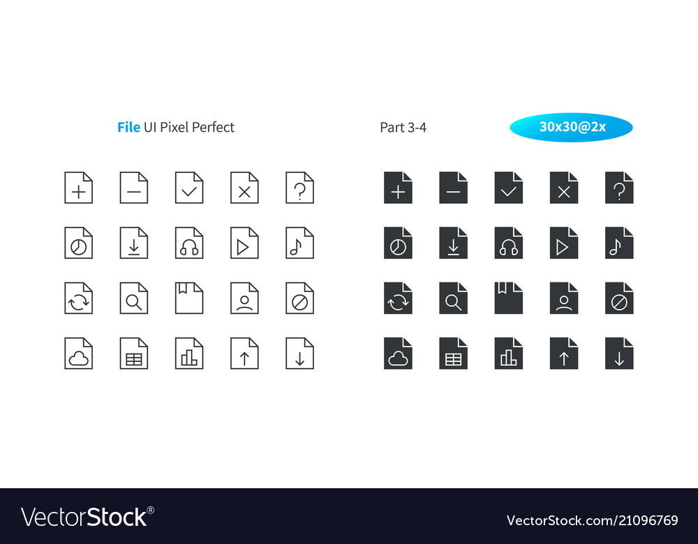 Pixel UI Icons - Thin & Solid