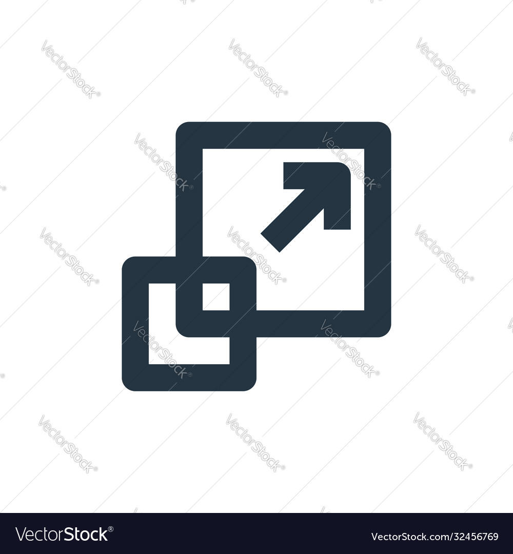 Resize icon editable stroke linear vector image Resize icon editable stroke linear