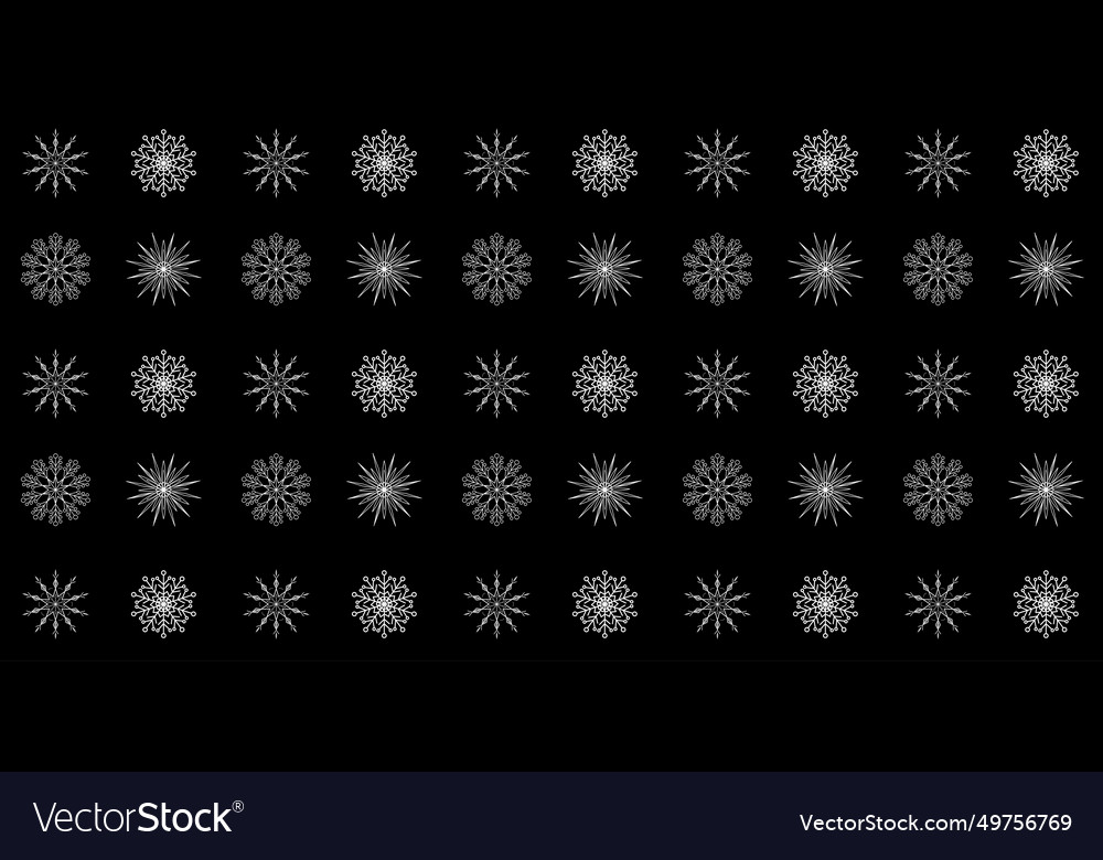 Seamless pattern with snowflakes Vector Image Seamless pattern with snowflakes