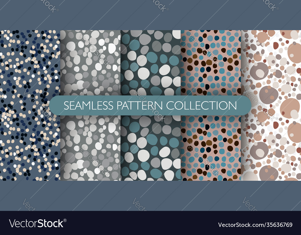 Set seamless masonry pattern with rocks vector image Set seamless masonry pattern with rocks