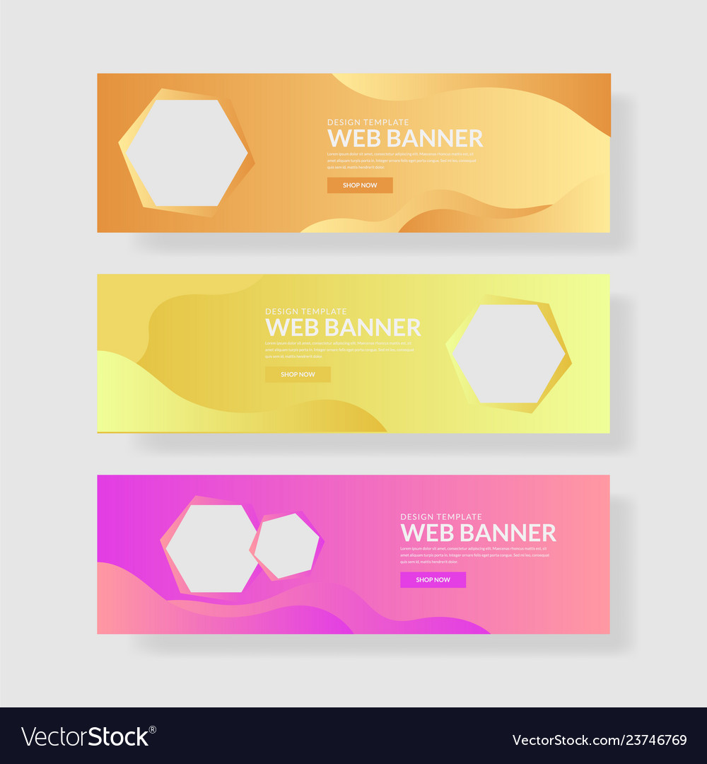 Website banner ui ux vector image Website banner ui ux