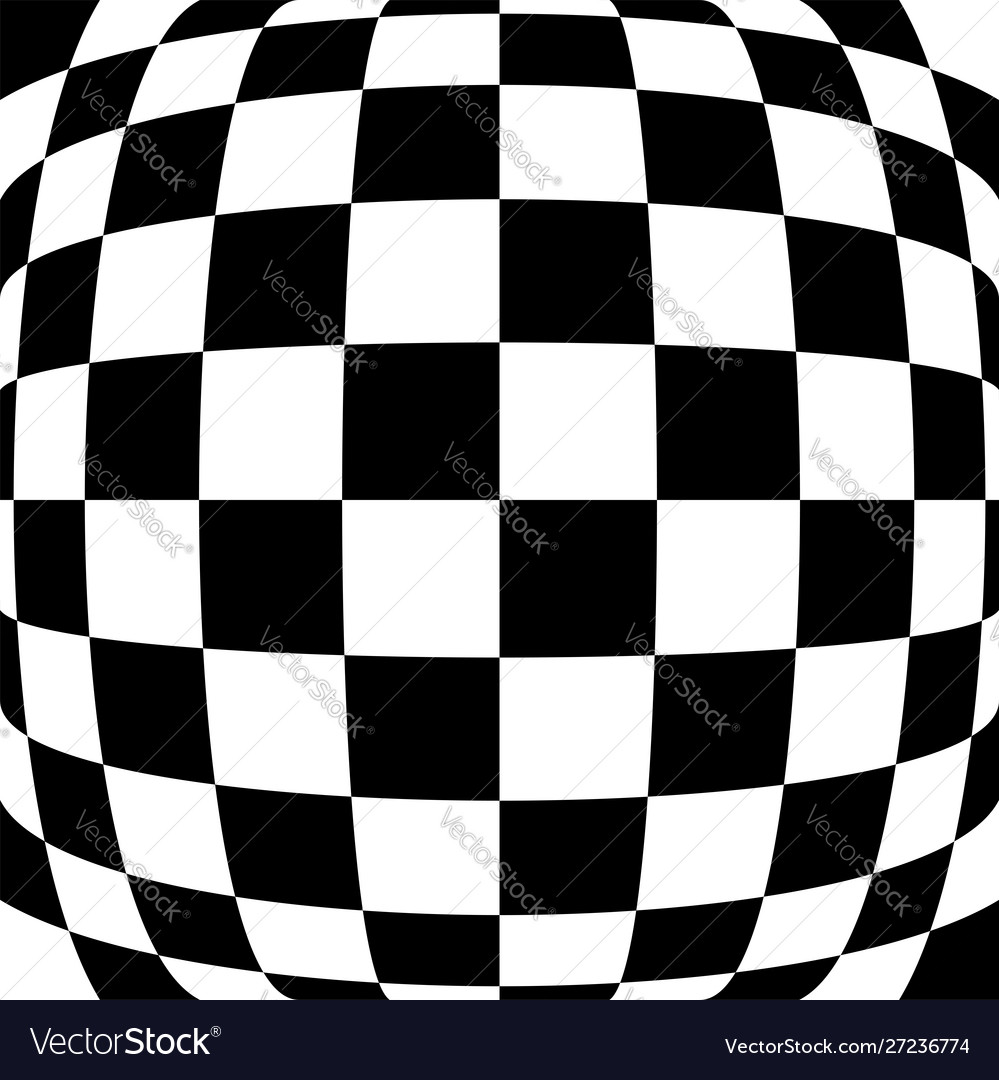3d bulging convex globular protuberant distortion