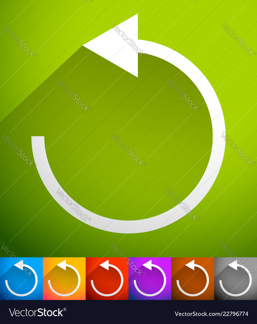 Arrow following a circle path rotating circular vector image Arrow following a circle path rotating circular