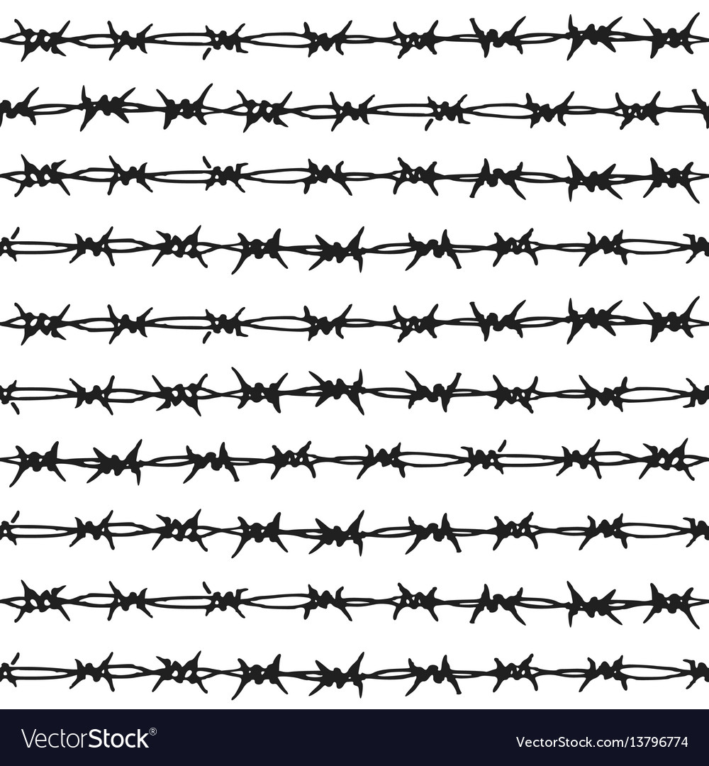 Barbed Wire Types Seamless Pattern Set Graphic by pikepicture