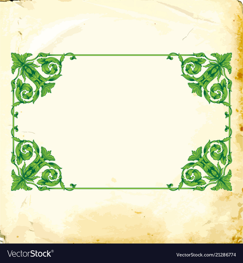 Baroque of vintage elements for design Royalty Free Vector