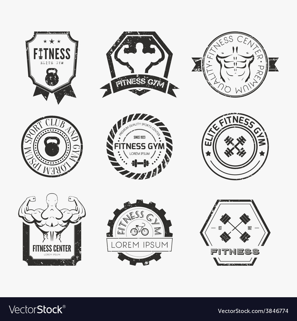 Fitnessstudio Logo Sammlung