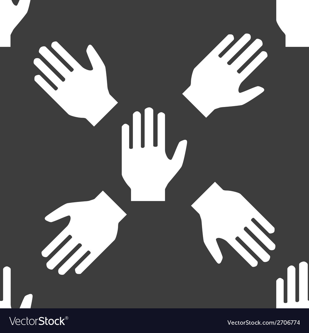 Hand web iconflat design seamless pattern