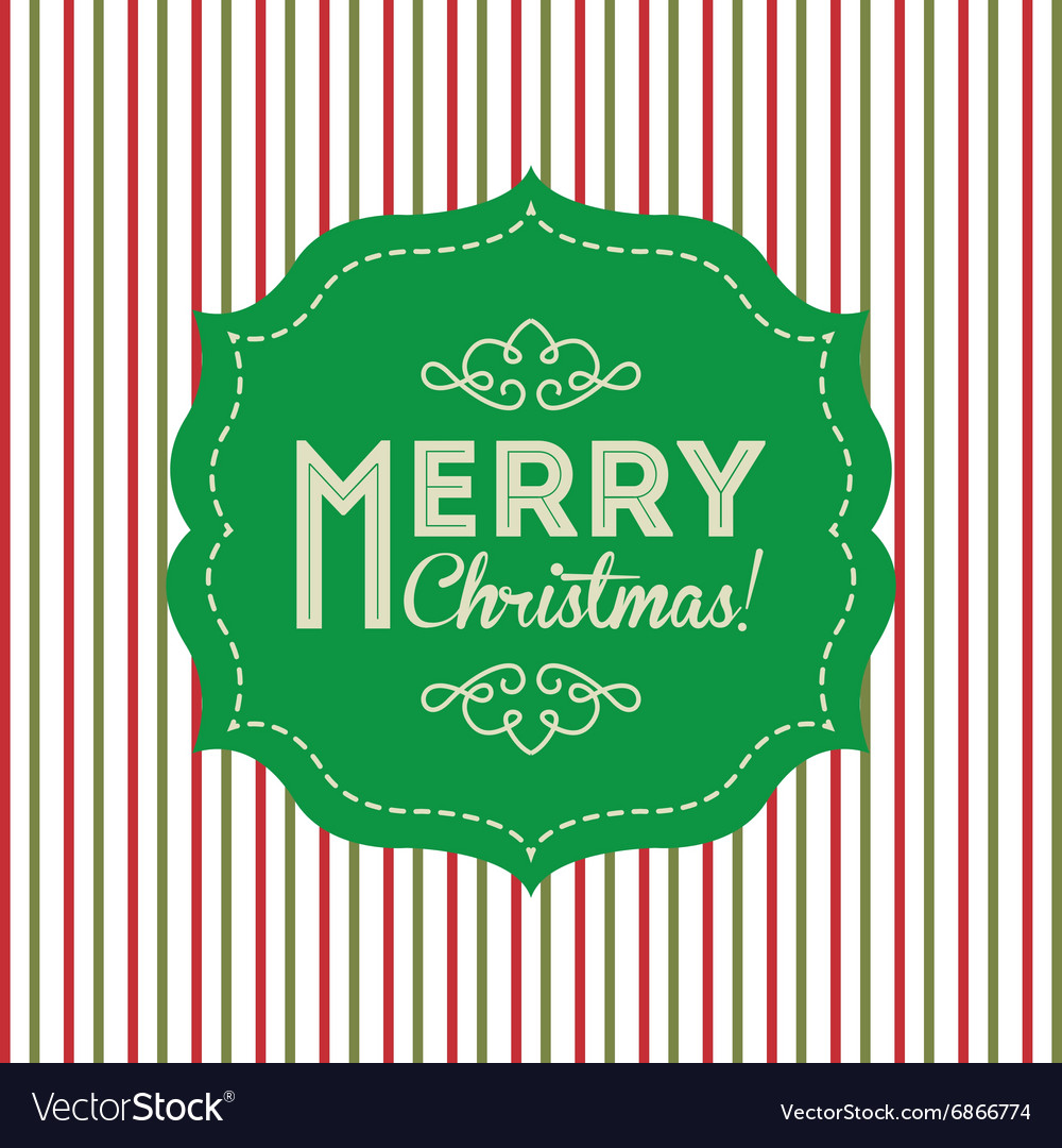 Happy merry christmas design Royalty Free Vector Image