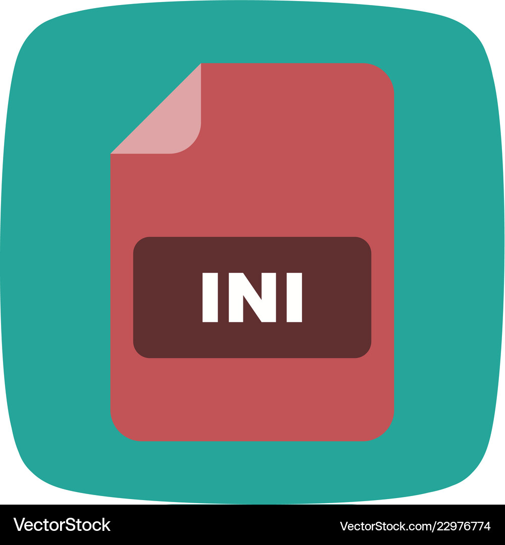 Ini icon Royalty Free Vector Image - VectorStock