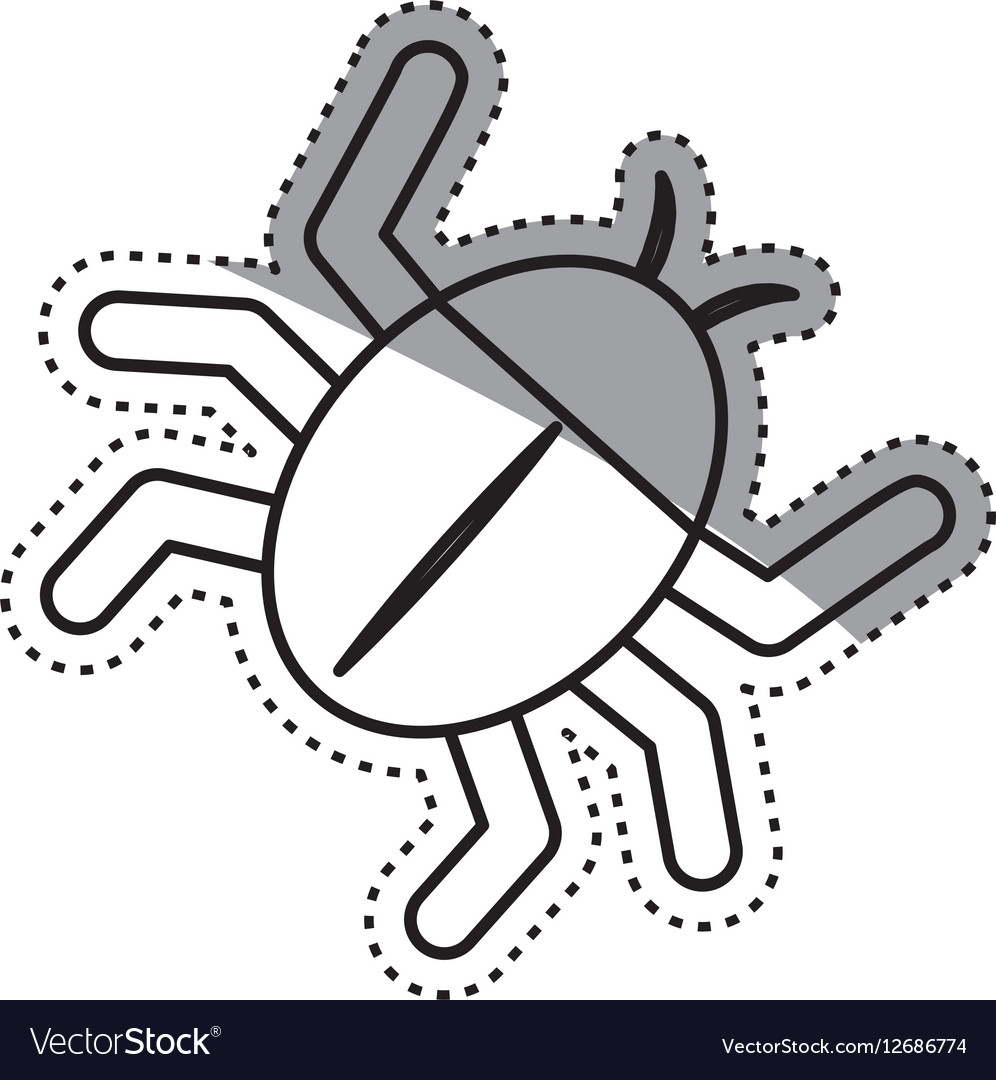 Isolated bug symbol