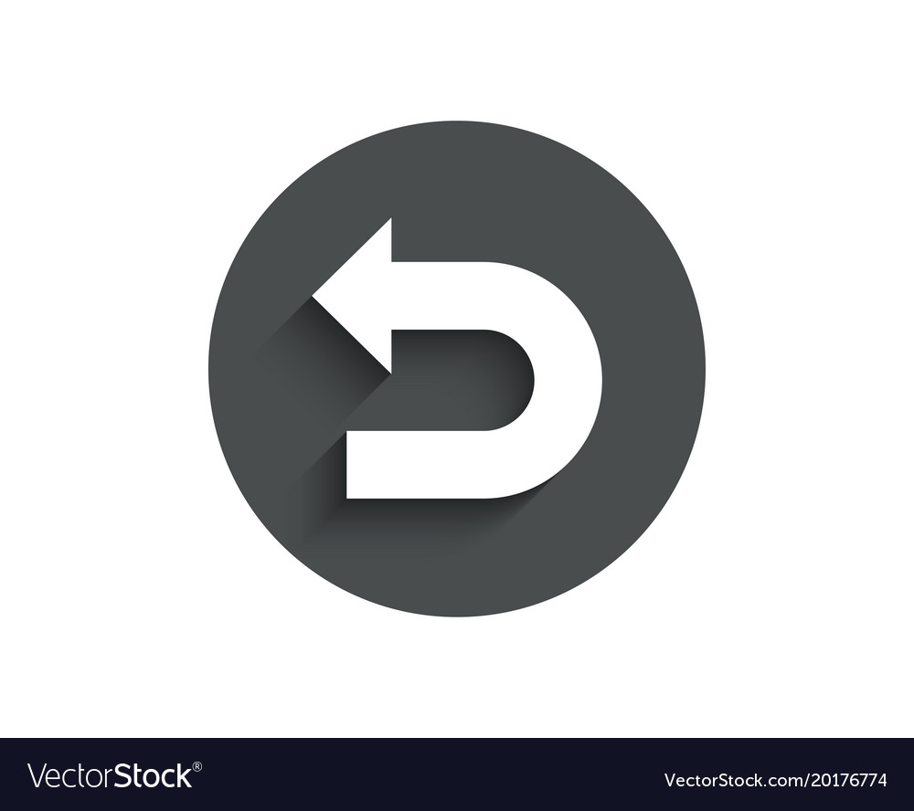 Left Turn Arrow Icon - Undo