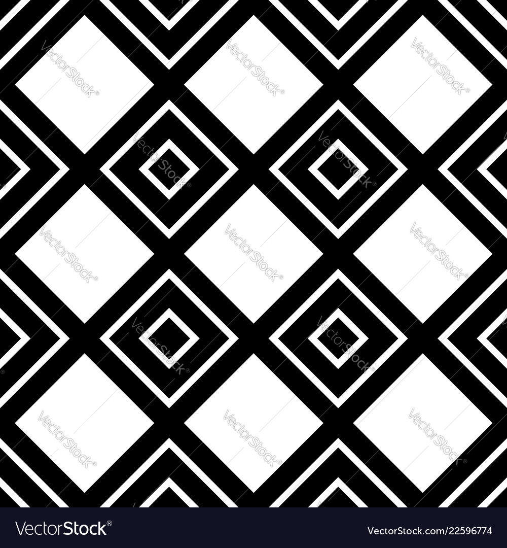 Monochrome pattern with square shapes seamlessly Vector Image Monochrome pattern with square shapes seamlessly