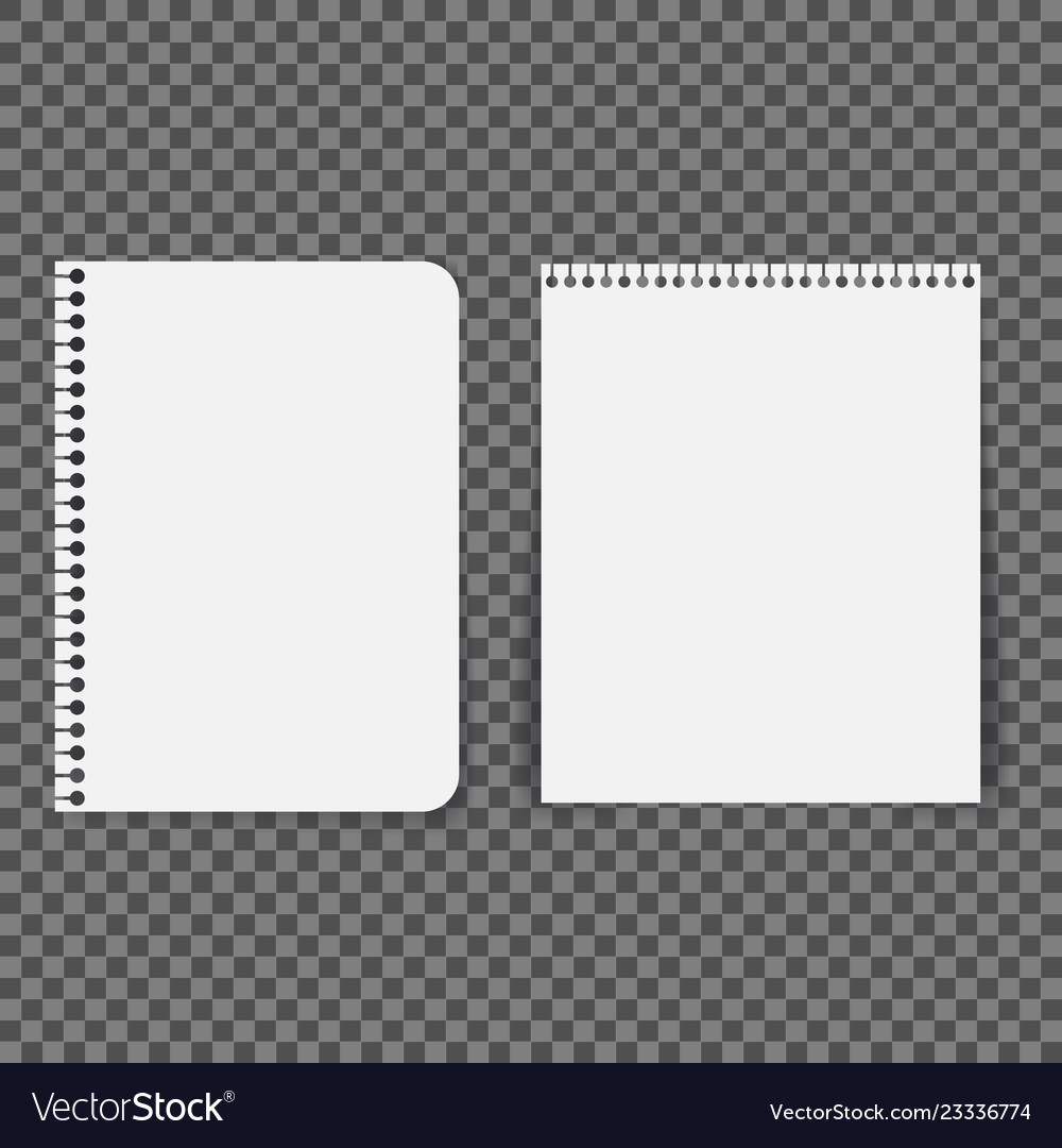 Notizbuchpapier mit auf Hintergrund isolierten Linien Vector Image Notizbuchpapier mit auf Hintergrund isolierten Linien