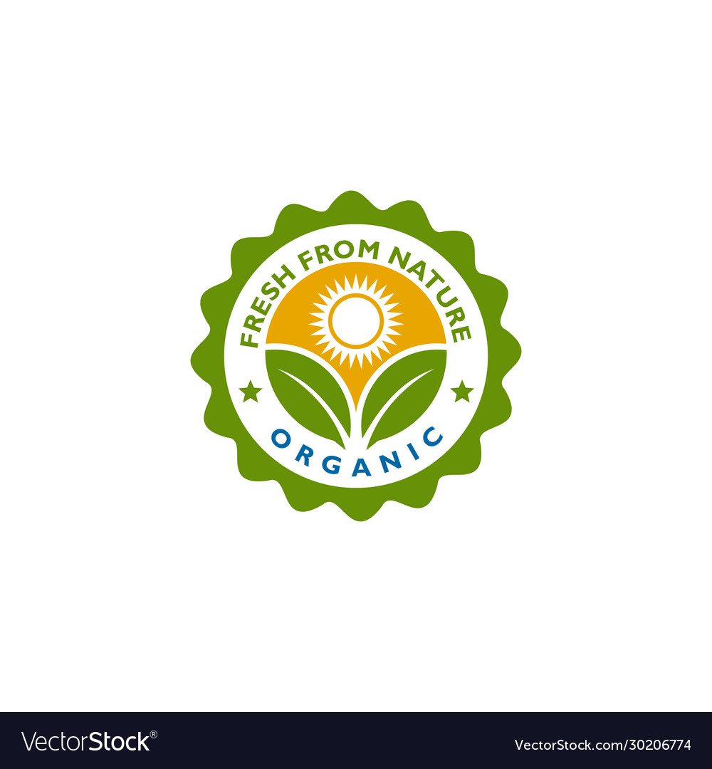 Organic Product Emblem Logo