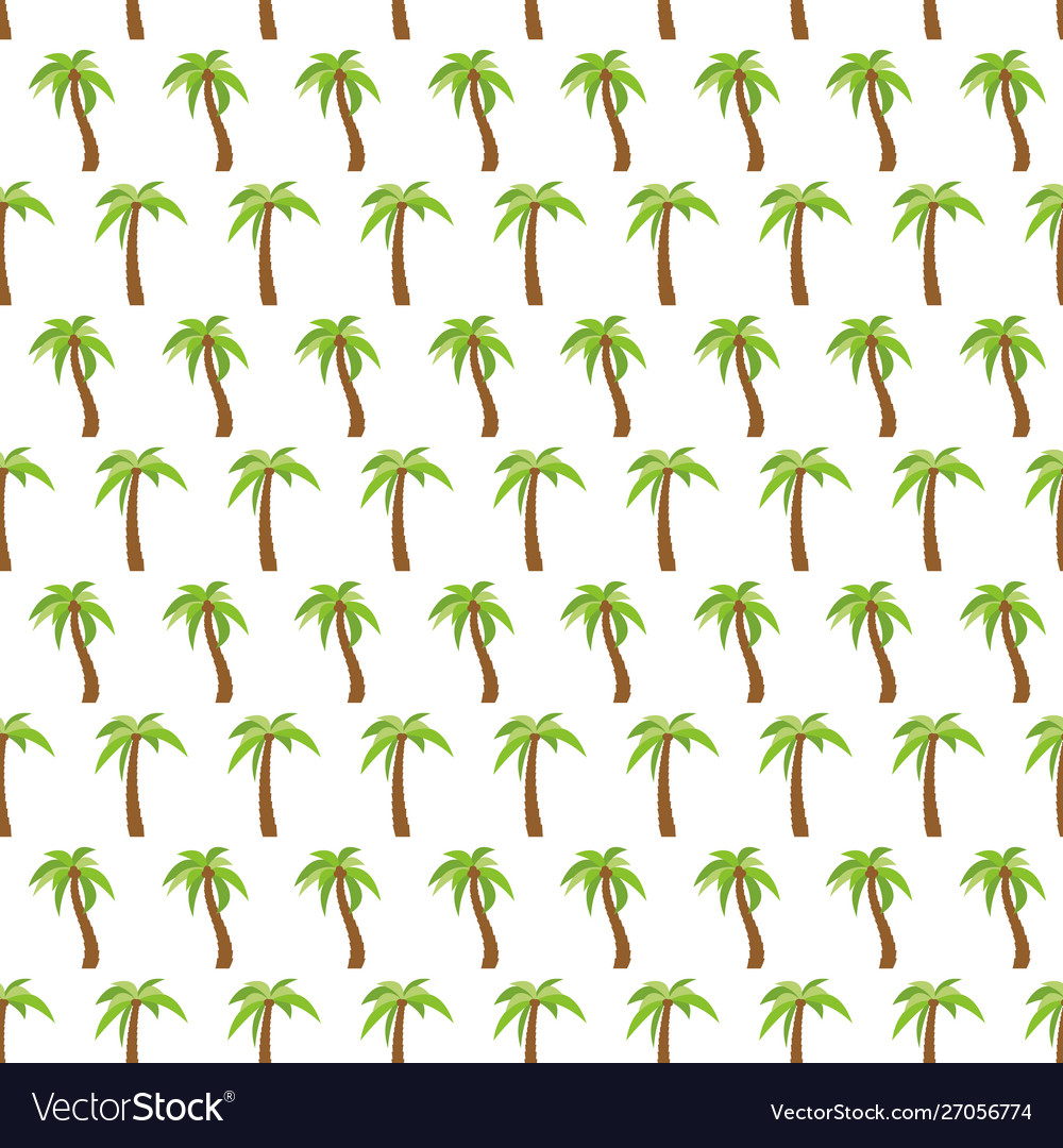 Seamless pattern with palm trees