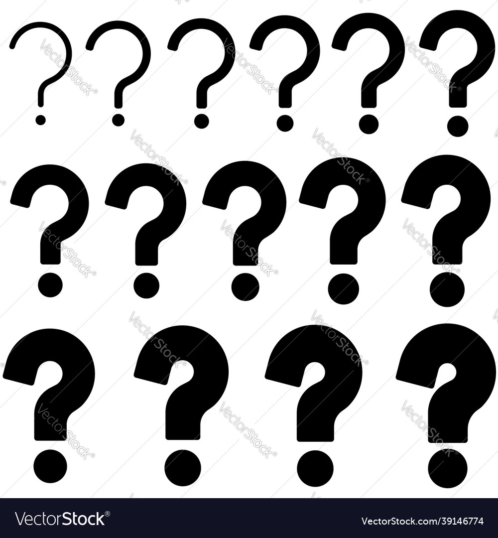 Set of question icon mark sign