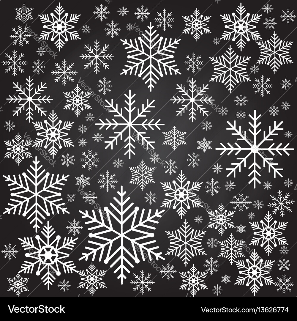 Snowflakes seamless background pattern Royalty Free Vector